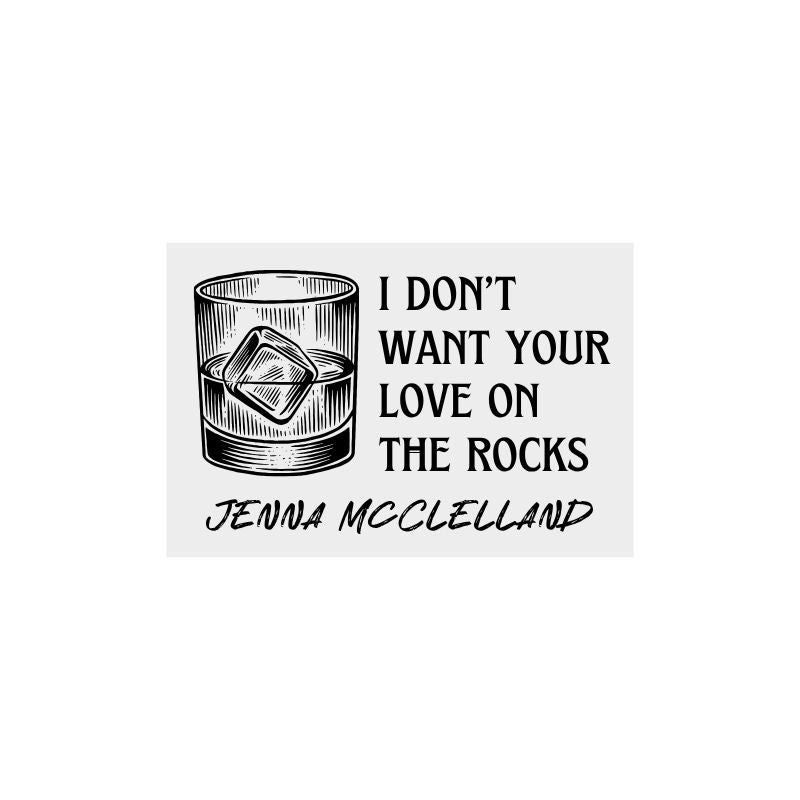 Straight Up Sticker (White)