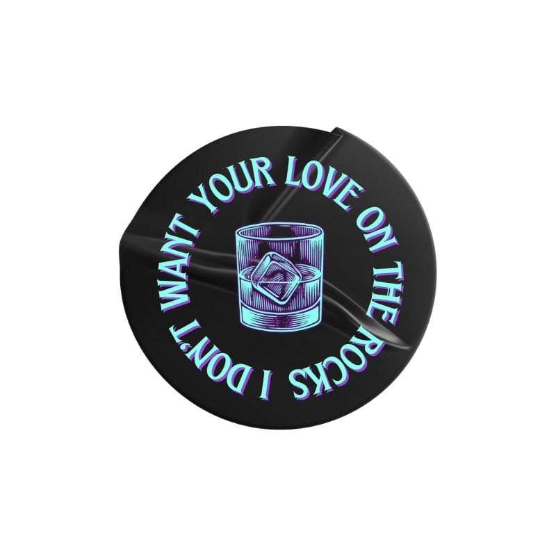 Straight Up Sticker (Black)